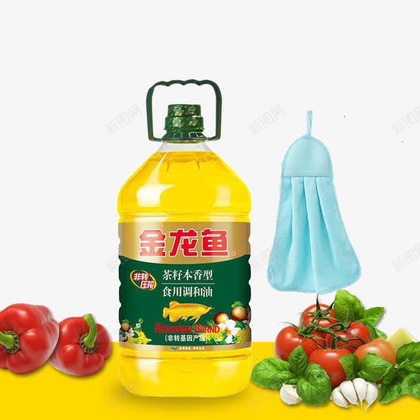 食用调和油png免抠素材_新图网 https://ixintu.com 产品实物 油 食用油 黄色