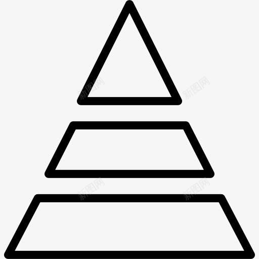 金字塔图标png_新图网 https://ixintu.com 商业 图形 图表 形状 统计 财务金字塔 金字塔 金字塔阶梯