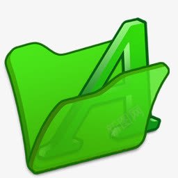 绿色font1文件夹图标png_新图网 https://ixintu.com folder font green translucent 半透明的 字体 文件夹 绿色