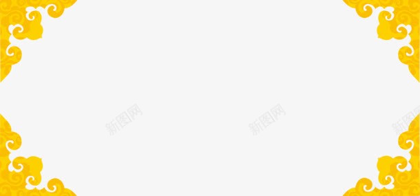 中国风花纹图案png免抠素材_新图网 https://ixintu.com 中国风花纹图案 黄色