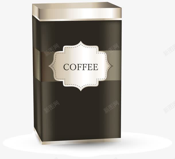 咖啡罐图标png_新图网 https://ixintu.com 3D 保存 立体 铁罐