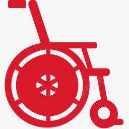 轮椅红色的medicalicons图标png_新图网 https://ixintu.com Wheelchair red 红色的 轮椅