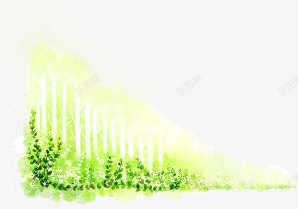 绿色清新夏季植物装饰png免抠素材_新图网 https://ixintu.com 夏季 植物 清新 绿色 装饰