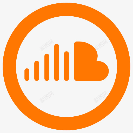 云声音SoundCloud的图标社会网络png_新图网 https://ixintu.com Cloud SoundCloud的图标 icon sound soundcloud 云 声音