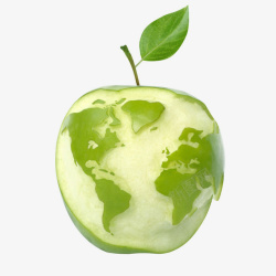 世界地图苹果素材