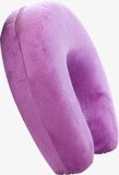 紫色毛绒U型枕电商艺术字素材