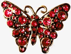 红宝石蝴蝶素材