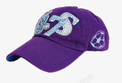 紫色运动帽素材