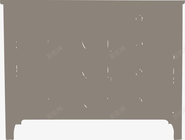 多抽屉柜子png免抠素材_新图网 https://ixintu.com 产品实物 家具 白色
