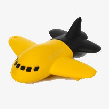 黄色小飞机png免抠素材_新图网 https://ixintu.com 玩具 飞机 黄色 黑色