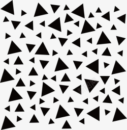 黑色三角形花纹矢量图素材