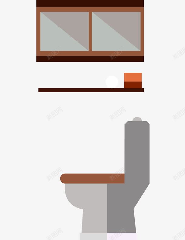 洗手间家具扁平风实物png免抠素材_新图网 https://ixintu.com 家具 扁平风实物