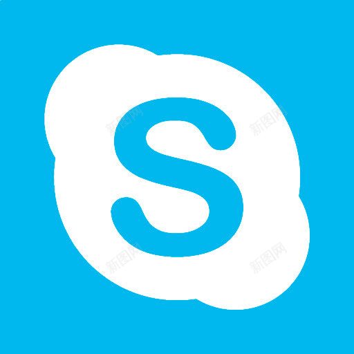 Skype简单的社会媒体图标png_新图网 https://ixintu.com Skype skype