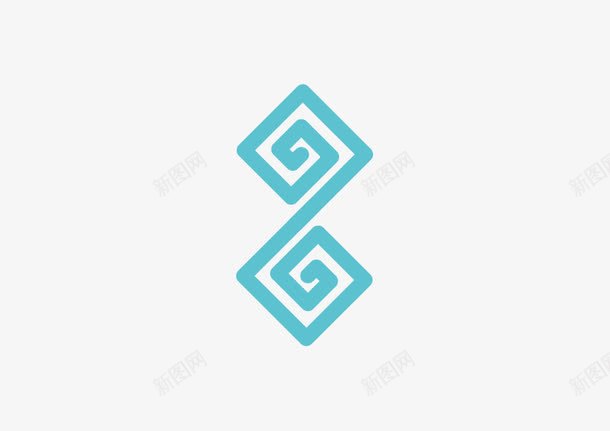 方形图型png免抠素材_新图网 https://ixintu.com 两个 方形 蓝色 连接