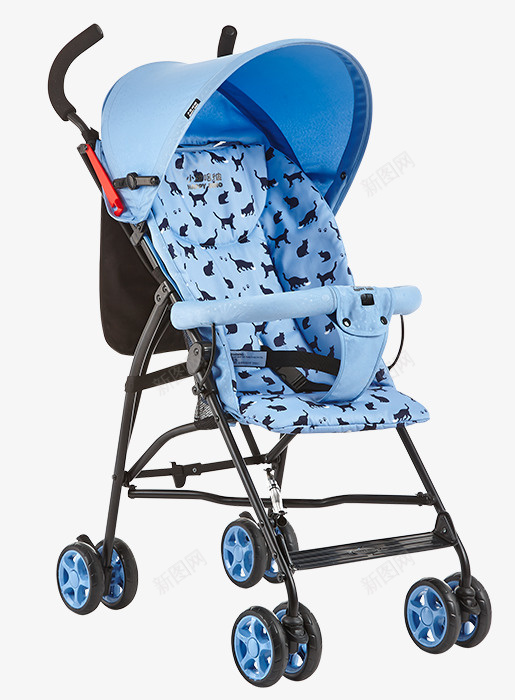 蓝色婴儿椅png免抠素材_新图网 https://ixintu.com PNG素材 婴儿椅 蓝色 铁架
