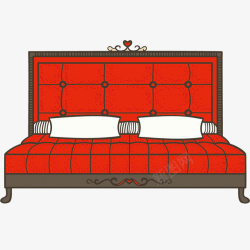 红床家具素材