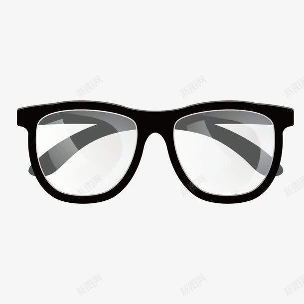 黑色质感眼镜png免抠素材_新图网 https://ixintu.com 眼镜 质感 黑色