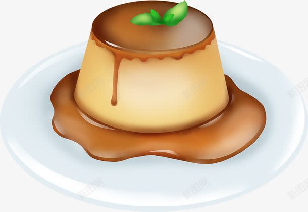 手绘蛋糕布丁食物png免抠素材_新图网 https://ixintu.com 布丁 手绘 蛋糕 食物