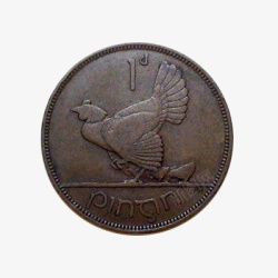 1931年硬币爱尔兰硬币元素图标高清图片