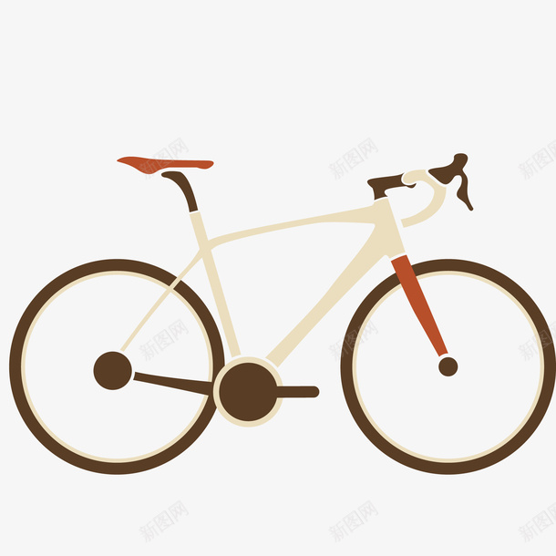卡通单车自行车png免抠素材_新图网 https://ixintu.com 交通工具 代步工具 单车 自行车