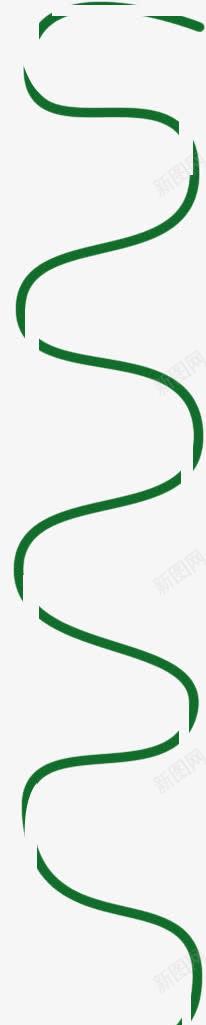 曲折的绿色丝带png免抠素材_新图网 https://ixintu.com 丝带 曲折 绿色