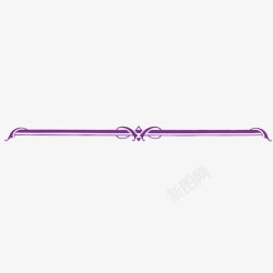 分栏线紫色古典素材