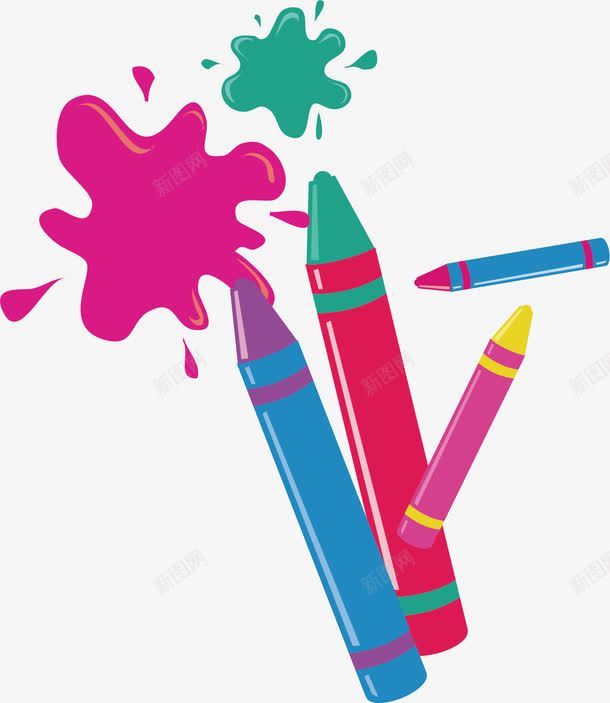 彩色笔元素png免抠素材_新图网 https://ixintu.com 彩笔 彩色笔 笔元素