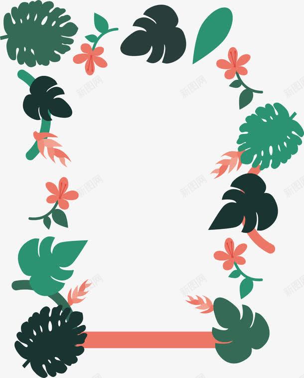 绿色芭蕉树叶边框png免抠素材_新图网 https://ixintu.com 树叶边框 矢量png 绿色芭蕉叶 芭蕉叶 芭蕉叶边框 芭蕉树叶