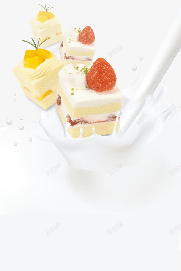 酸奶宣传产品食物png免抠素材_新图网 https://ixintu.com 宣传海报 小清新 简约 酸奶 食品