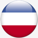 serbia塞尔维亚黑山世界杯旗高清图片