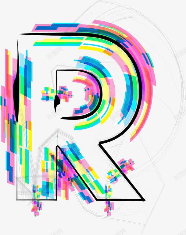 彩色R商标不规则图形png免抠素材_新图网 https://ixintu.com R商标 不规则图形 彩色 素材