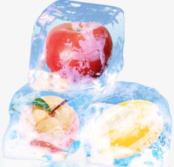 创意冰水果素材