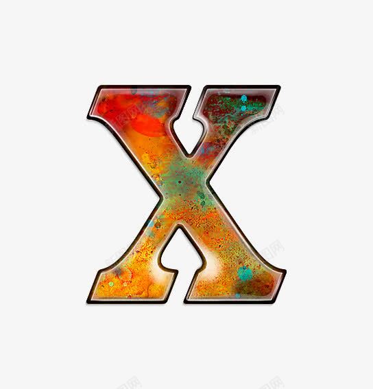 油彩肌理字母xpng免抠素材_新图网 https://ixintu.com 创意数字 小清新 油彩肌理字母数字