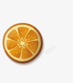 橙色橘子切面素材