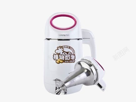 豆浆机png免抠素材_新图网 https://ixintu.com 产品实物图 奶白色 豆浆机