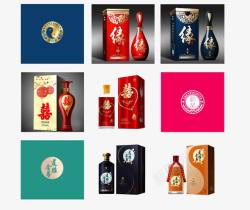 酒产品展示画册酒盒包装高清图片