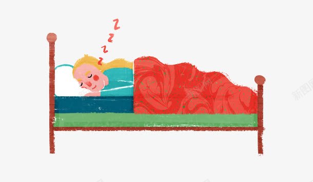 睡觉的人png免抠素材_新图网 https://ixintu.com 人物 手绘画 睡觉 矢量装饰 装饰