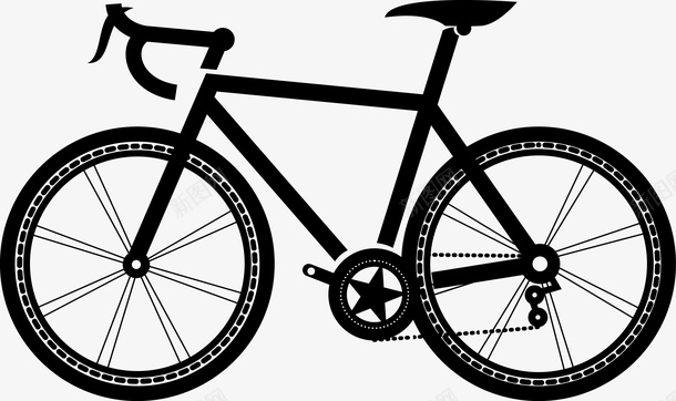 自行车插图矢量图图标ai_新图网 https://ixintu.com 交通工具 自行车 矢量图