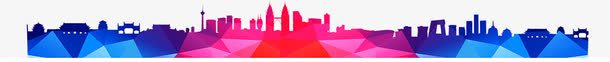 科技色彩斑斓城市剪影png免抠素材_新图网 https://ixintu.com 城市剪影 彩斑斓 科技 色
