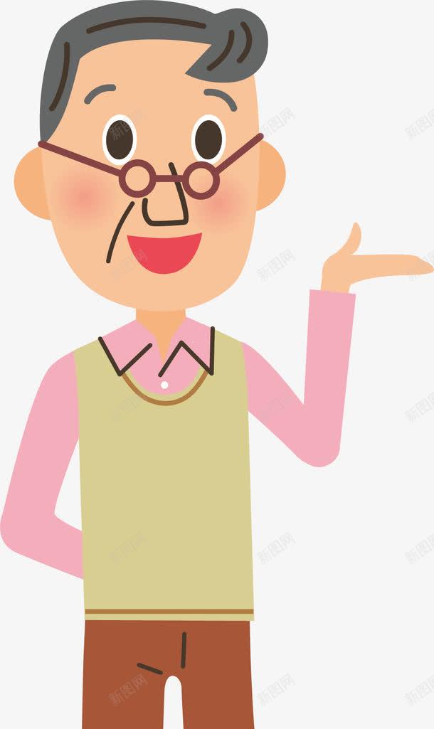 老爷爷png免抠素材_新图网 https://ixintu.com 人物画像 卡通人物 卡通手绘 老爷爷 装饰图案