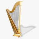 竖琴仪器音乐管弦乐队png免抠素材_新图网 https://ixintu.com harp instrument music 仪器 竖琴 音乐
