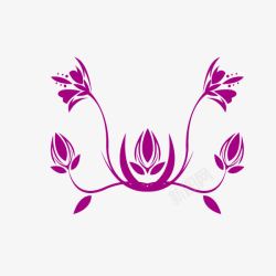 花纹底纹紫色中国风装饰素材