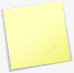 黄色简约方形展板素材