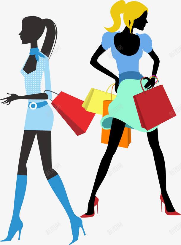 购物的人png免抠素材_新图网 https://ixintu.com 卡通 明确的消费人群 消费 消费人群 消费人群分析 购物袋 高消费人群