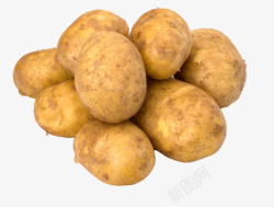 马铃薯土豆一大堆黄土豆高清图片