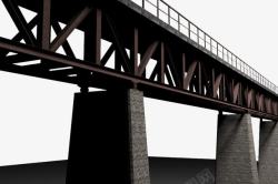 高架桥暗红色大理石柱素材