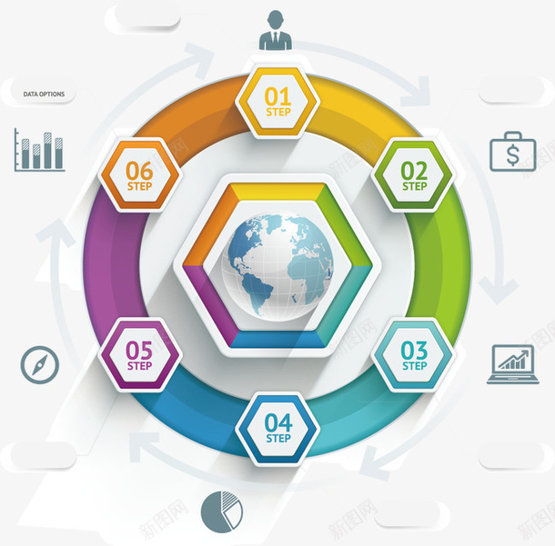 圆形图表矢量图ai免抠素材_新图网 https://ixintu.com 图表 圆形 矢量图