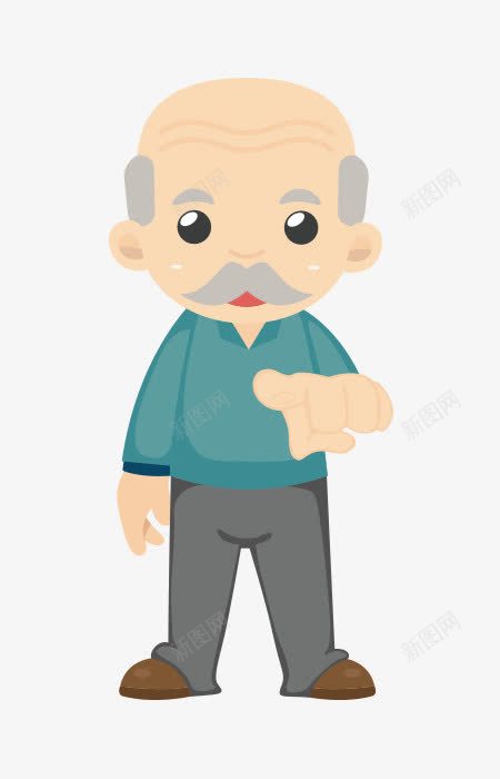 卡通小人爷爷png免抠素材_新图网 https://ixintu.com 卡通 小人 爷爷