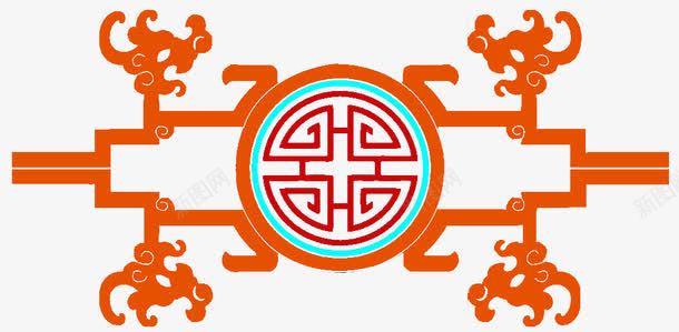 中国风花纹png免抠素材_新图网 https://ixintu.com 中国风 传统 楼阁设计 花纹