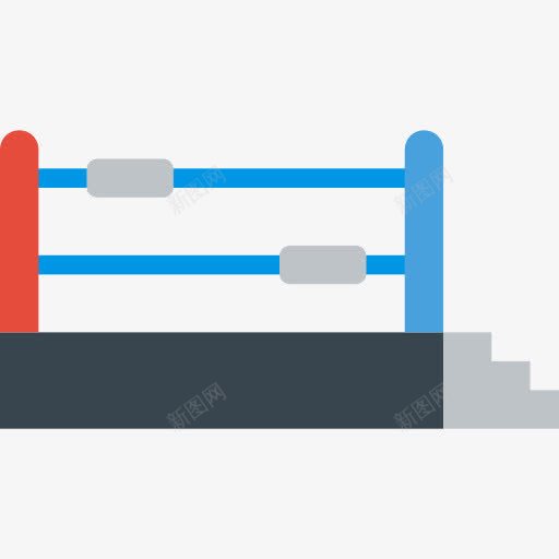 登上拳击台png免抠素材_新图网 https://ixintu.com 卡通 台阶 拳击台